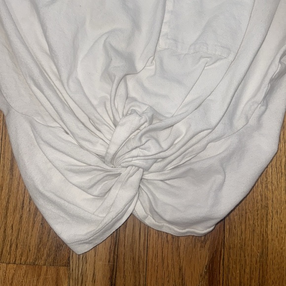 T by Alexander Wang white knotted detail tshirt - size XS - Picture 4 of 7